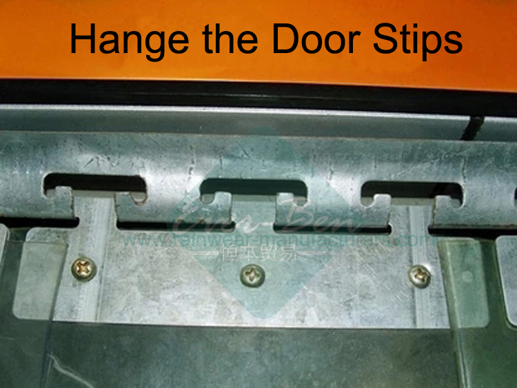 strip door hardware China pvc strip curtains hanging rails Suppliers